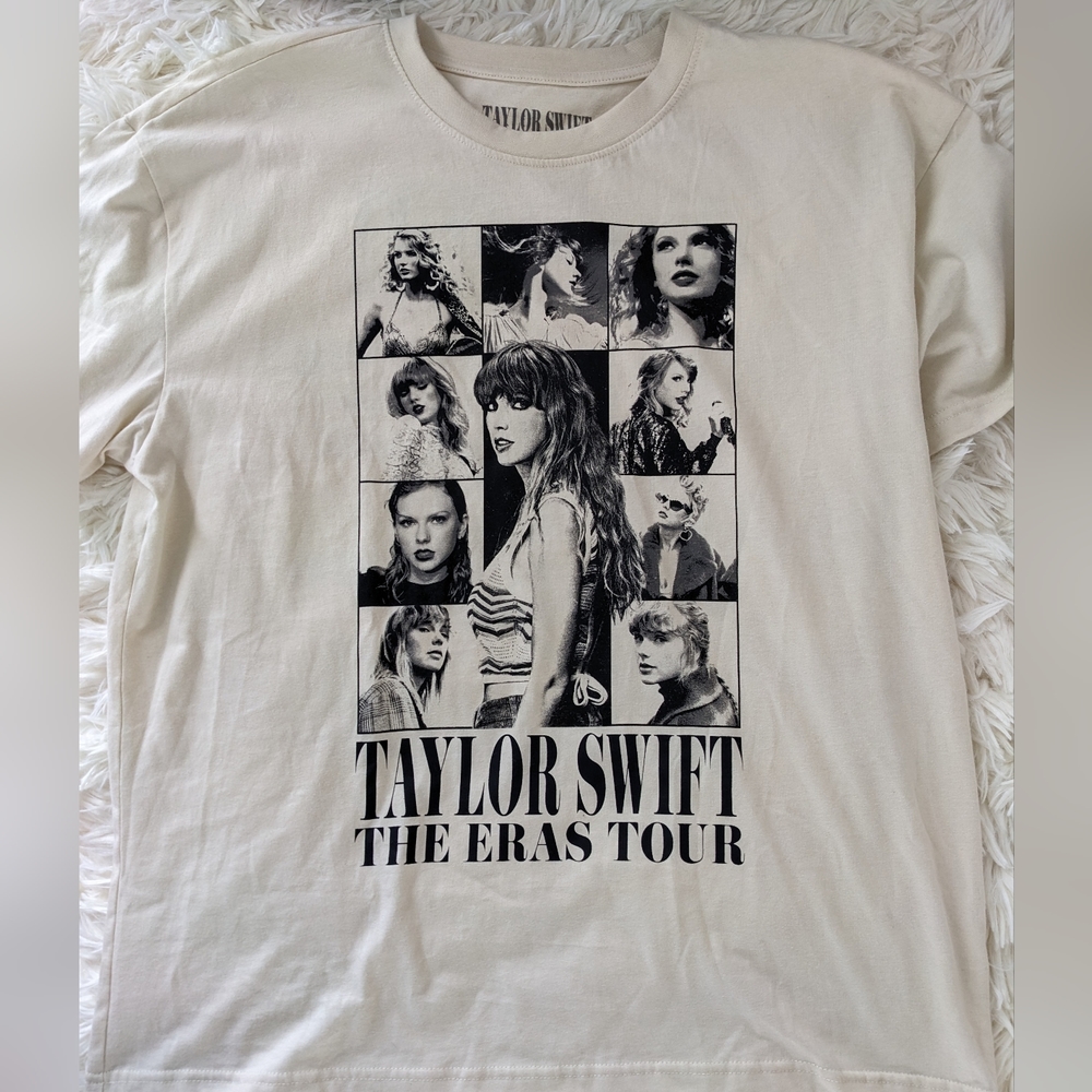 Not for sale. This item has been sold. Taylor Swift Eras Tour beige T-shirt